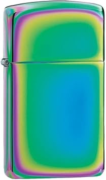 Zippo进口代理批发 Zippo Slim Spectrum 袖珍打火机 5 1/2 x 3 1/2 厘米