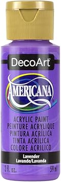 DecoArt进口代理批发 DecoArt Americana 丙烯酸涂料，2 盎司，薰衣草色