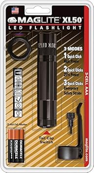 酷牌库|商品详情-MagLite进口代理批发 Maglite XL50 LED 3 芯 AAA 手电筒战术包，黑色