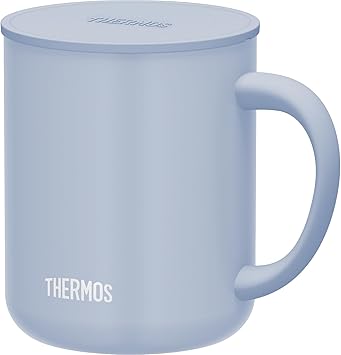 THERMOS进口代理批发 THERMOS JDG-452C ASB 不锈钢真空保温杯，15.9 液量盎司（450 毫升），灰蓝色