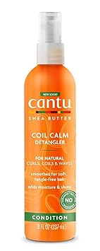 Cantu进口代理批发 Cantu Coil Calm Detangler，8 液量盎司（2 件装）