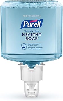 Purell进口代理批发 PURELL 647102 专业 CRT 健康肥皂自然清洁泡沫，适用于 ES6 分配器，2/CT