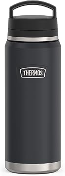 THERMOS进口代理批发 THERMOS ICON 系列不锈钢双温饮料瓶，40 盎司，石墨