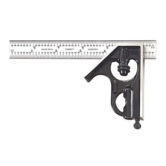 Starrett进口代理批发 Starrett 钢制组合方头带方头 - 6 英寸刀片长度、锻造和硬化钢头、可逆锁紧螺栓、划线器、水平仪、4R 刻度 - C33H-6-4R