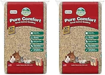 Oxbow进口代理批发 Oxbow Animal Health Pure Comfort 床上用品，天然，28 升袋 (448026)（2 件装）