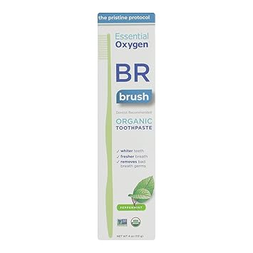 Essential Oxygen进口代理批发 Essential Oxygen BR 有机牙膏薄荷 4 盎司