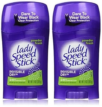 酷牌库|商品详情-Lady Speed Stick进口代理批发 Lady Speed Stick 隐形干粉清新止汗除臭剂，净重1.4 盎司。 Lady Speed Stick（2 件装超值套装）