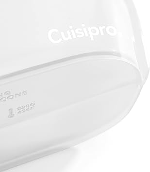 酷牌库|商品详情-Cuisipro进口代理批发 Cuisipro 立式硅胶，33.8 盎司，8.5 x 4.7 英寸，透明可重复使用袋