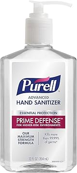 Purell进口代理批发 PURELL PRIME DEFENSE 高级洗手液，12 液量盎司泵瓶