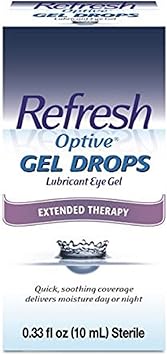 Refresh进口代理批发 Refresh Optive GEL DROPS 润滑剂眼部凝胶保存泪液，0.33 液量盎司（10 毫升）