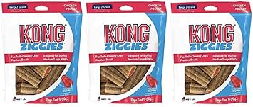 酷牌库|商品详情-KONG进口代理批发 KONG Stuff'n Ziggies - 成年犬原始配方（大 - 8 盎司） - 3 件装