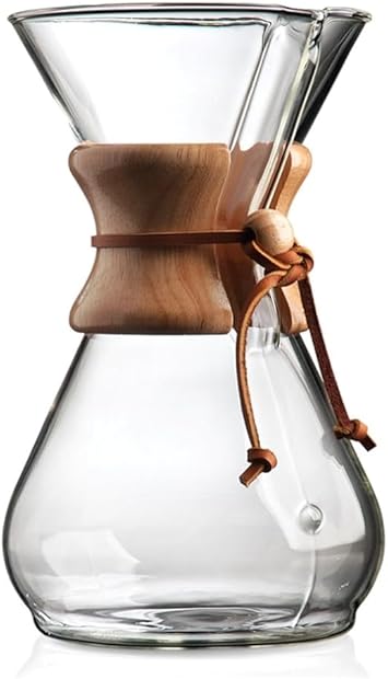 Chemex进口代理批发 Chemex 倾倒式玻璃咖啡机 - 经典系列 - 8 杯 - 独家包装