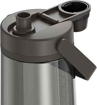 酷牌库|商品详情-THERMOS进口代理批发 THERMOS ALTA 系列水袋瓶带喷嘴 40 盎司，浓咖啡黑色