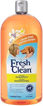 PetAg进口代理批发 Pet-Ag Fresh n Clean 香味洗发水，经典清新香味 - 32 盎司 - 用维生素 E 和芦荟滋润 - 强化和修复外套 - 无皂