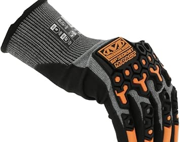 酷牌库|商品详情-Mechanix Wear进口代理批发 Mechanix Wear SpeedKnit M-Pact 重型工作手套 S5EP03 - 抗冲击、耐磨、防割、强握力手套、可触摸（灰色，加大号）