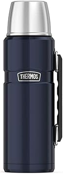 THERMOS进口代理批发 THERMOS 不锈钢特大号真空隔热饮料瓶，40 盎司，蓝色