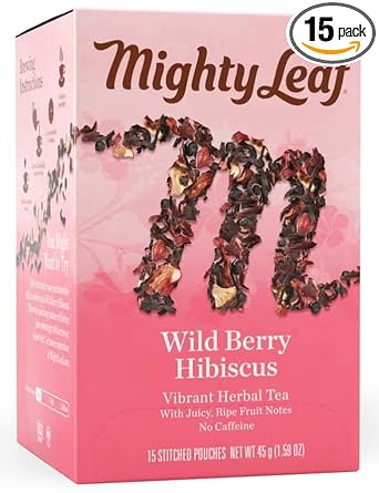 Mighty Leaf进口代理批发 全叶茶袋，野莓芙蓉，15/盒