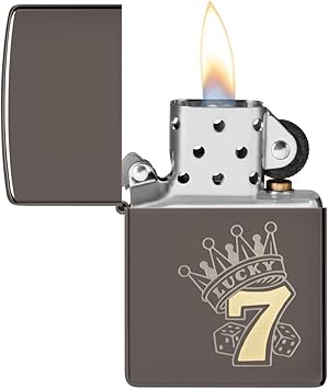 酷牌库|商品详情-Zippo进口代理批发 Zippo Lucky 7 黑色冰袋打火机