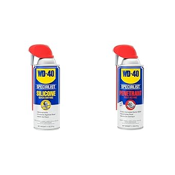 WD-40进口代理批发 WD-40 专业有机硅润滑剂，带智能吸管喷雾 2 种，11 盎司，专业渗透剂，带智能吸管喷雾 2 种，11 盎司