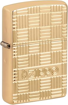 Zippo进口代理批发 Zippo 深雕设计盔甲高抛光黄铜袖珍打火机