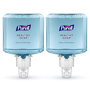 Purell进口代理批发 PURELL 品牌健康肥皂 0.5% BAK 抗菌泡沫，淡香，1200 毫升补充装，适用于 PURELL ES6 自动皂液器（2 件装） - 6480-02 - 由 GOJO, Inc. 制造