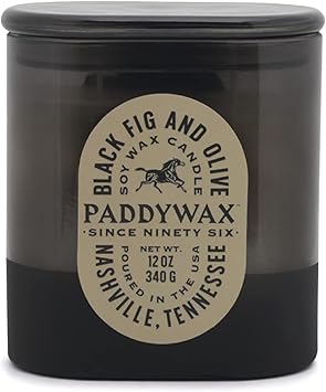 Paddywax进口代理批发 Paddywax 香味蜡烛 Vista 系列复古西方工匠蜡烛，12 盎司，黑无花果和橄榄