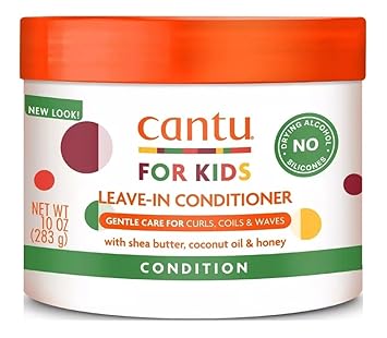 Cantu进口代理批发 Cantu Care For Kids 免洗护发素 10 盎司罐装（295 毫升）（3 件装）