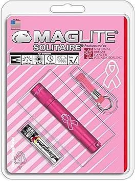 MagLite进口代理批发 MagLite K3A986Maglite Solitaire 白炽灯 1 芯 AAA 手电筒 紫色