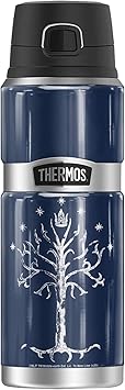 THERMOS进口代理批发 指环王刚铎之树，Thermos 不锈钢 KING 不锈钢饮料瓶，真空隔热和双层，24 盎司