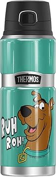 THERMOS进口代理批发 Scooby-Doo Ruh Roh Face，Thermos 不锈钢 KING 不锈钢饮料瓶，真空绝缘和双层，24 盎司