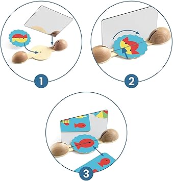 酷牌库|商品详情-DJECO进口代理批发 DJECO Ze 镜子图像游戏 - 带塑料镜子的儿童图片卡游戏 - 适合朋友和家人的有趣和具有挑战性的活动 - 适合 4 岁以上儿童的形状和颜色游戏