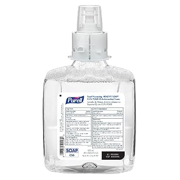 Purell进口代理批发 Purell 食品加工健康肥皂泡沫洗手液补充装，无香型，40.5 盎司，2 瓶装