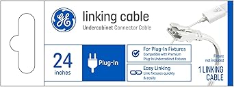 GE进口代理批发 用于柜下可连接灯具的 GE 连接电缆，24 英寸（1 件装）