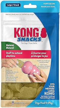 KONG进口代理批发 KONG Stuff N 大号小狗零食鸡肉和米饭狗零食 [2 件套] 尺寸：大号