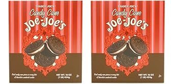 TJ's进口代理批发 Trader Joes Candy Cane Joe Joes 三明治饼干（2 件装）节日限量版