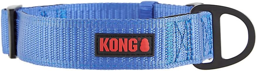 KONG进口代理批发 KONG Max HD 超耐用氯丁橡胶软垫狗项圈（中号，蓝色）