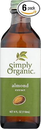 Simply Organic进口代理批发 简单有机杏仁提取物，有机认证 | 4 盎司 | 6 件装