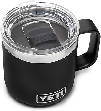 YETI进口代理批发 YETI Rambler 10 盎司可叠放马克杯，真空隔热，不锈钢，带 MagSlider 盖