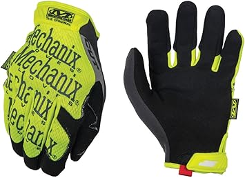 Mechanix Wear进口代理批发 Mechanix Wear 尺寸 10 原装 E5 Armortex 和 TrekDry 高可视度防切割手套，荧光黄和橙色 (SMG-C91-010)，大号