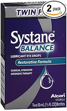 Systane进口代理批发 Systane Balance 润滑剂滴眼液 - 20 毫升，2 件装