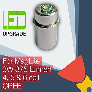 酷牌库|商品详情-MagLite进口代理批发 MagLite LED 转换/升级灯泡 375Lm 4D/4C、5D、6D 电池手电筒/手电筒 Cree XP-G2 CNC。火炬升级兼容/替换