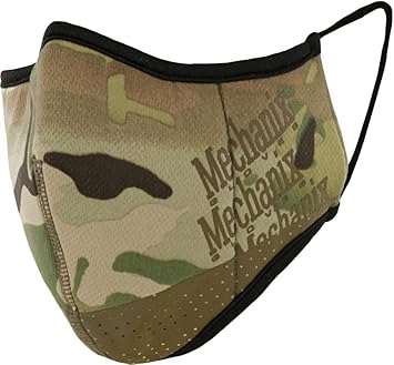 酷牌库|商品详情-Mechanix Wear进口代理批发 Mechanix Wear：可重复使用的 MultiCam 面罩 - 可调节鼻梁和耳带、过滤袋、可机洗（大号/加大号）