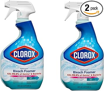 Clorox进口代理批发 Clorox 漂白泡沫浴室清洁剂，30 液体盎司（2 件装）