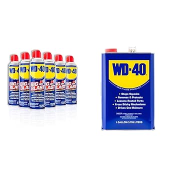 WD-40进口代理批发 WD-40 原创配方强力喷雾 6 件装（18 盎司）和 1 加仑