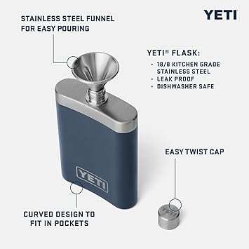 酷牌库|商品详情-YETI进口代理批发 YETI 7 盎司烧瓶和漏斗