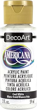 DecoArt进口代理批发 DecoArt Americana 丙烯酸涂料，2 盎司，冷白色