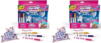 Crayola进口代理批发 Crayola Scribble Scrubbie Pets 公主玩具套装，儿童玩具，送给女孩和男孩的礼物（2 件装）