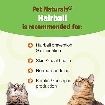 酷牌库|商品详情-Pet Naturals进口代理批发 Pet Naturals 毛球 - 30 粒鸡肉味咀嚼片 - 猫补充剂和维生素，用于控制毛球和消化支持，不含玉米或小麦