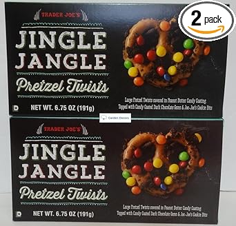 TJ's进口代理批发 Trader Joe's Jingle Jangle 椒盐卷饼卷 6.75 盎司 191 克（两盒）