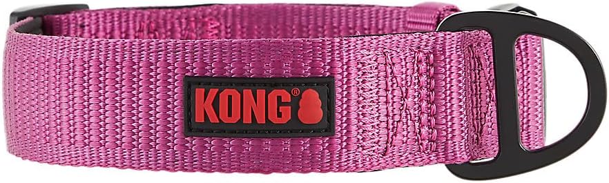 KONG进口代理批发 KONG Max HD 超耐用氯丁橡胶软垫狗项圈（中号，粉色）